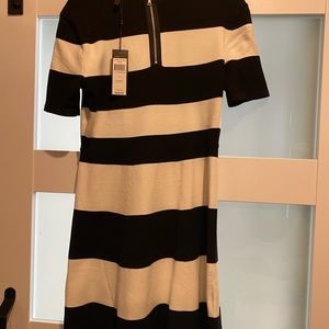 BCBG striped sweater dress NWT